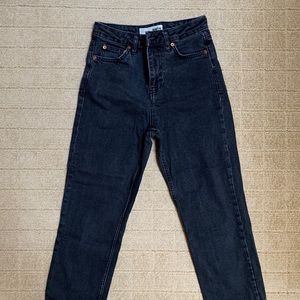 TOPSHOP PETITE Straight Ankle Jeans